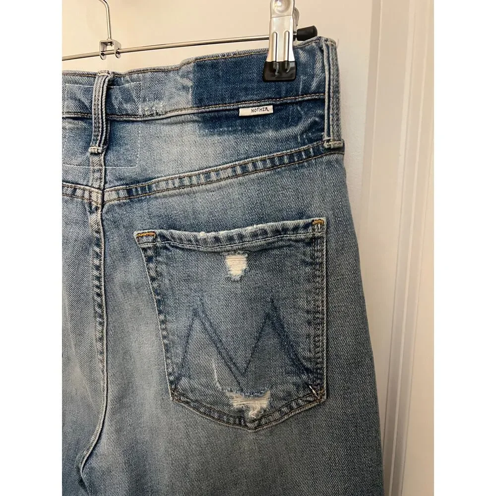 MOTHER The Tomcat Jeans 27 Confession 90s grunge tomboy chic edgy distressed